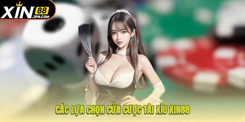 Các lựa chọn cửa cược Tài Xỉu Xin88
