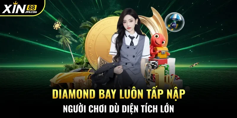 Diamond Bay luôn tấp nập người chơi dù diện tích lớn